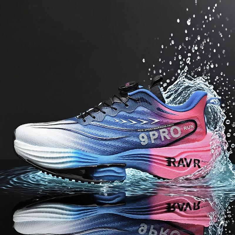 Men Racing Running Shoes Light Foam Carbon Plate Cushioning Stable Shoes Fashion Printed Sneakers Anti Slip Comfoy Tennis Shoes