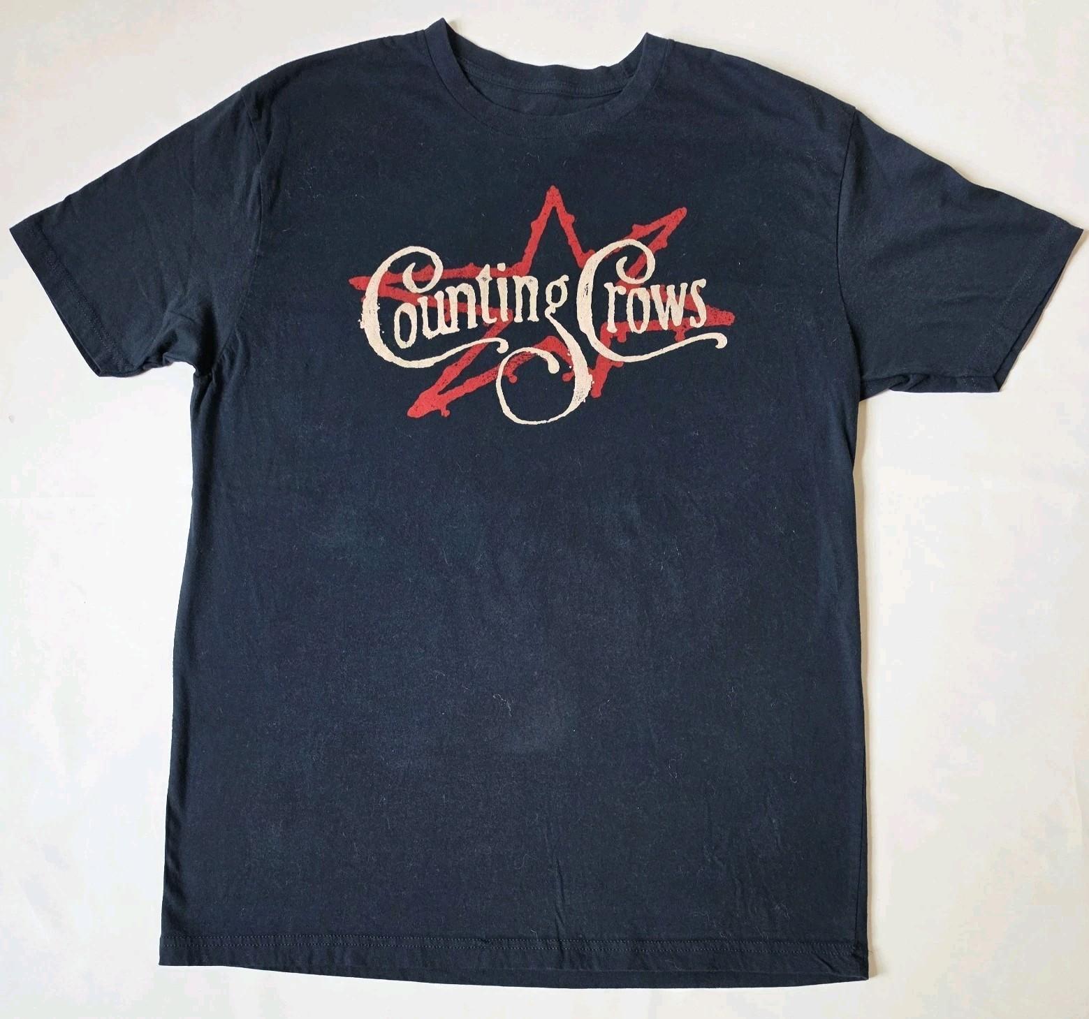 Counting Crows Band Shirt Black – Mens Size: XL Rock Concert Thread Shop Unisex T-Shirt S