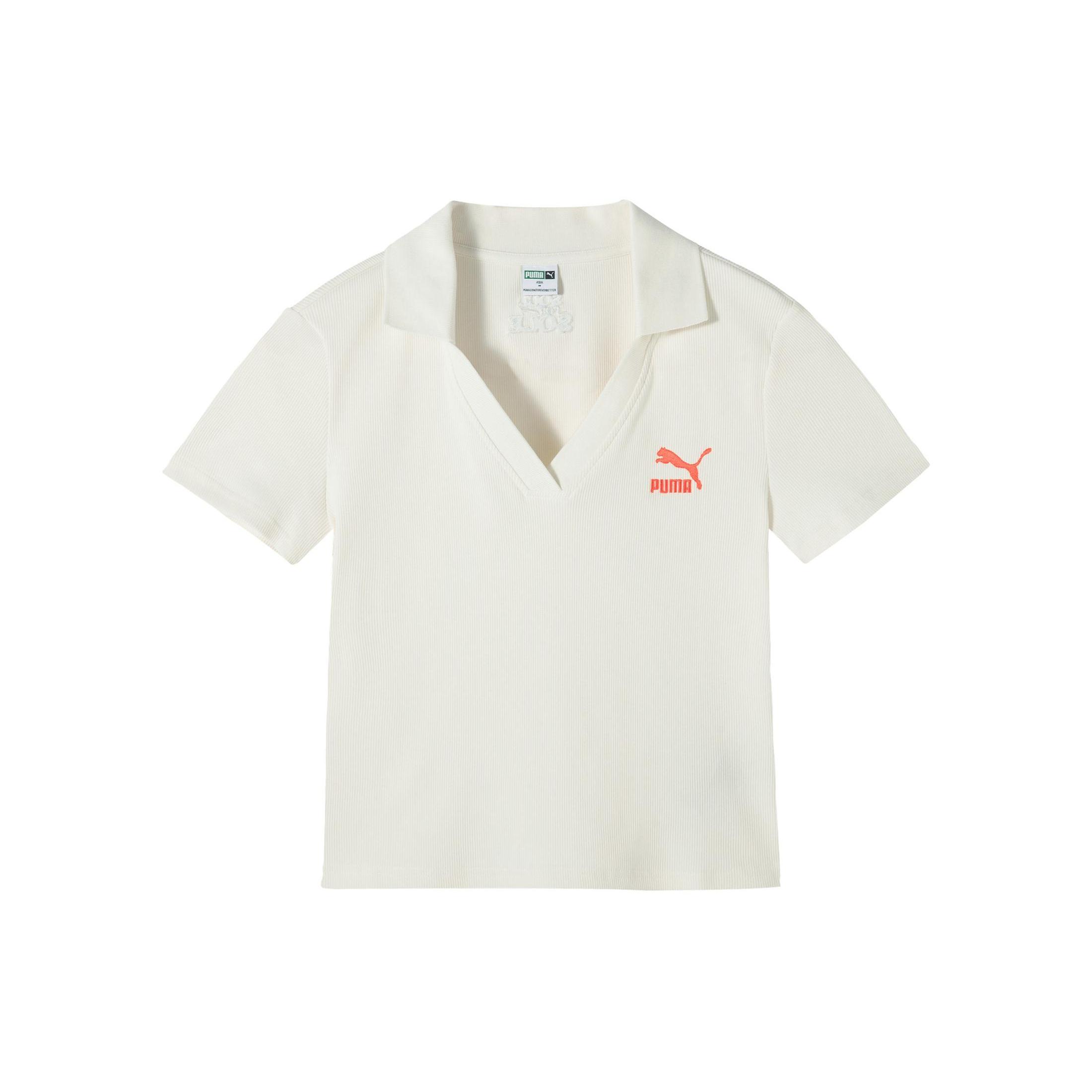 

New PUMA SWXPDANCEMANIA Polo Shirt Women s White 626863-65 S