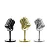 Miniature Retro Microphone Props Classic Dynamic Vocal Microphone  Live Performance