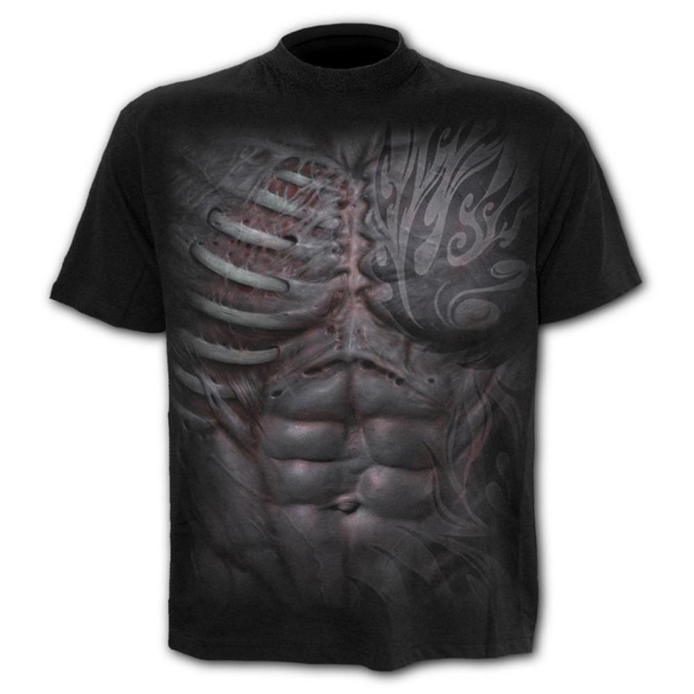 Scary Skull Men's T-Shirts Punk Style 3D Shirts New Funny O-Neck T-Shirt Summer Fashion Tops Boys Clothing Large Size Streetwear