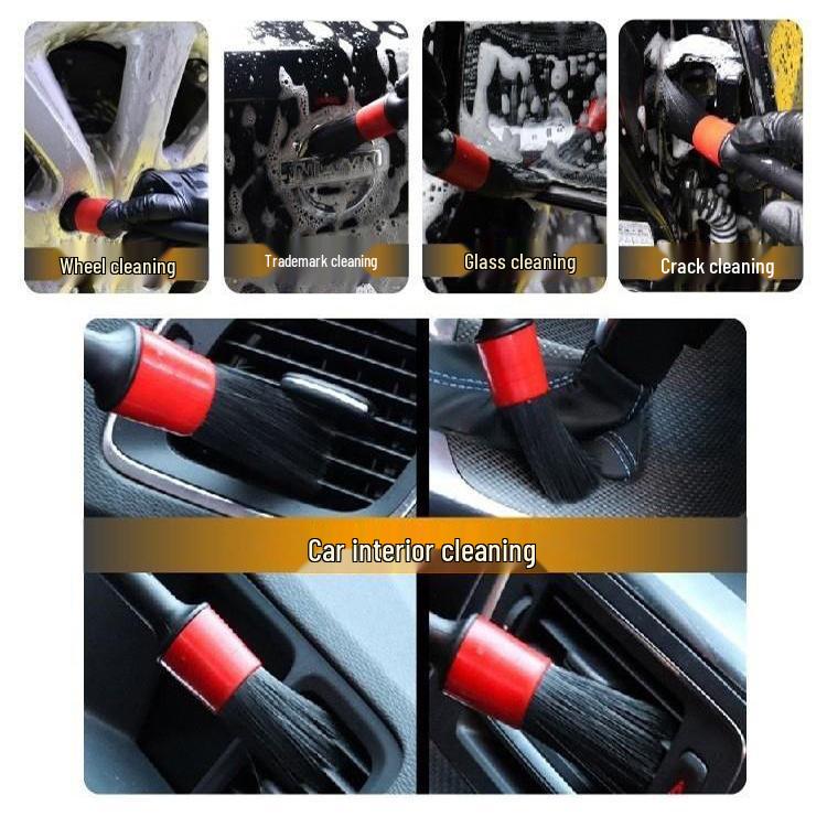 

5-Piece Car Detailing Brush Set: Crevice, Tire, and Wheel Cleaning Tools Number 18