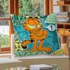 Cartoon Garfield Cute Cat Cushion Cover Car Throw Pillow Case For Sofa Car Christmas Gift 40X40Cm 45X45Cm