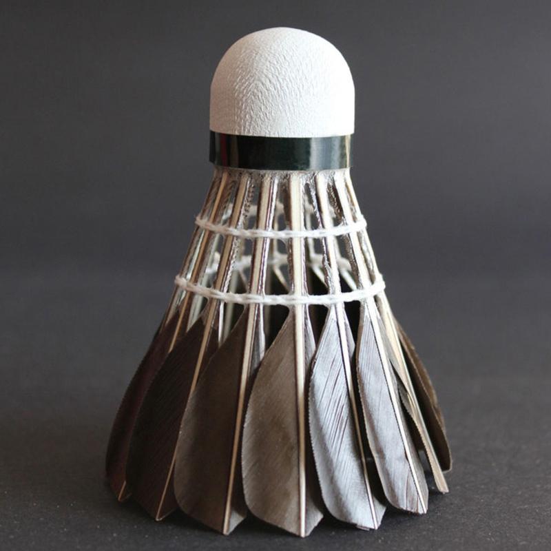 3/6/12 buc. Volan profesionist de badminton, pene de gâscă neagră, volan de badminton, antrenament sportiv, minge de badminton