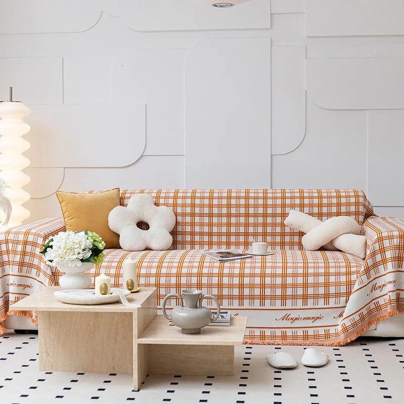 

Чехол для дивана Ins Style, высококачественный чехол из синели, полотенце для дивана, чехол для дивана с защитой от царапин, четыре сезона, универсальное одеяло для дивана 180x130cm