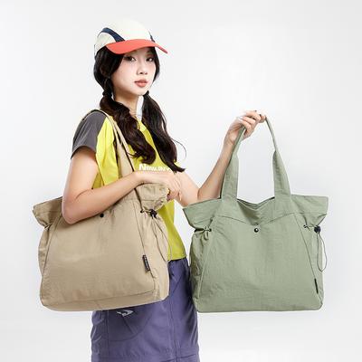 Nylon Bag Women's Large Capacity Shoulder Bag Student Class Commuter Tote Bag