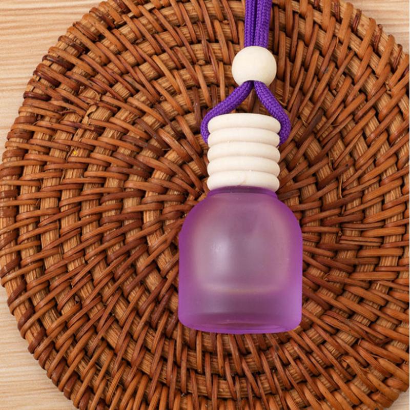 1Pcs 11Ml Air Freshener Empty Bottle Car Hanging Glass Bottle Aromatherapy Pendant Diffuser Car Decoration Aromatherapy Ornament