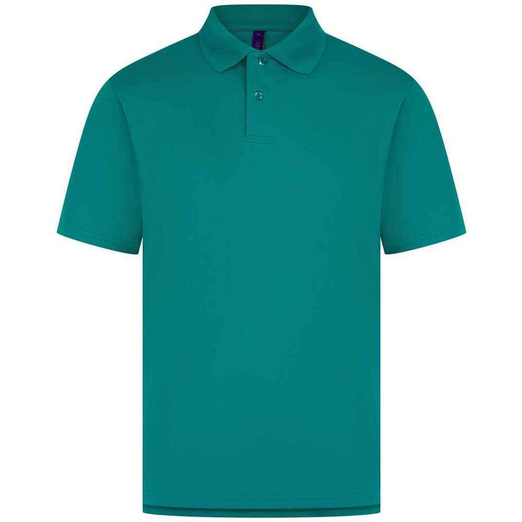 Henbury Mens CoolPlus Moisture Wicking Polo Shirt
