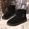 Thick-soled Snow Boots, Women's Flat Anti-slip One-foot Cotton Shoes, Short Shoes, Student Boots