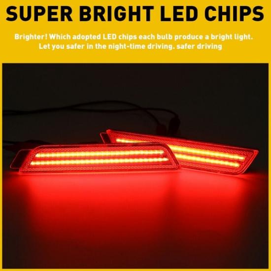 Rote LED Seitenmarkierungs-Blinker-Leuchte Kotflügel-Leuchte Hinten Für 2010-2015 Chevrolet Camaro