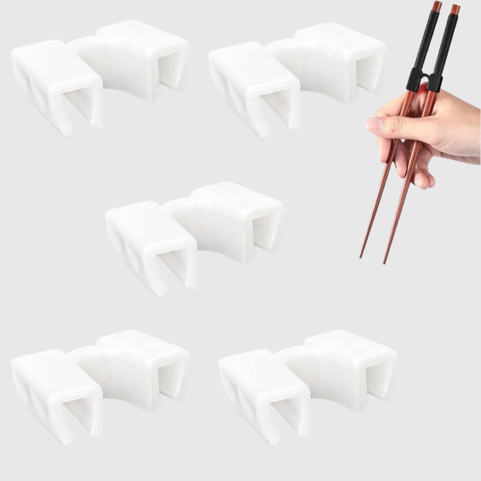 5PCS Reusable Chopstick Helpers Training Chinese Chopstick Holder For Children Beginner Trainers Learner Kitchen Tableware