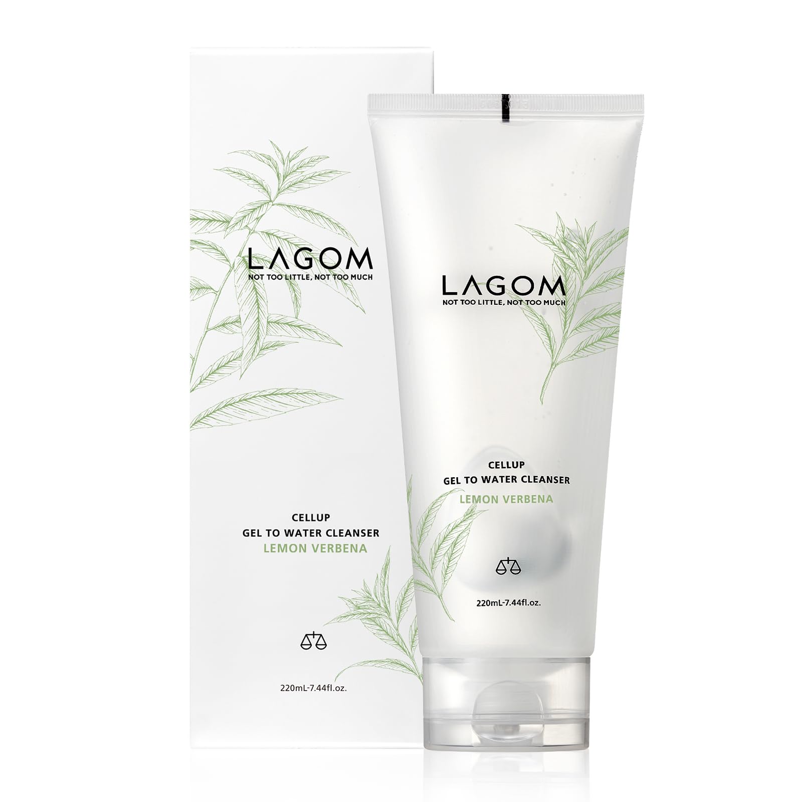 

LAGOM Гель для умывания, аромат лимонной вербены, утреннее средство для умывания, гель для умывания, 220 мл, оригинальный японский продукт