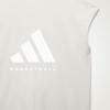 Adidas Originals Chapter 02 Vintage Basketball Tank Top with Logo Print Unisex Tops Alum-Earth-Brown IK0004
