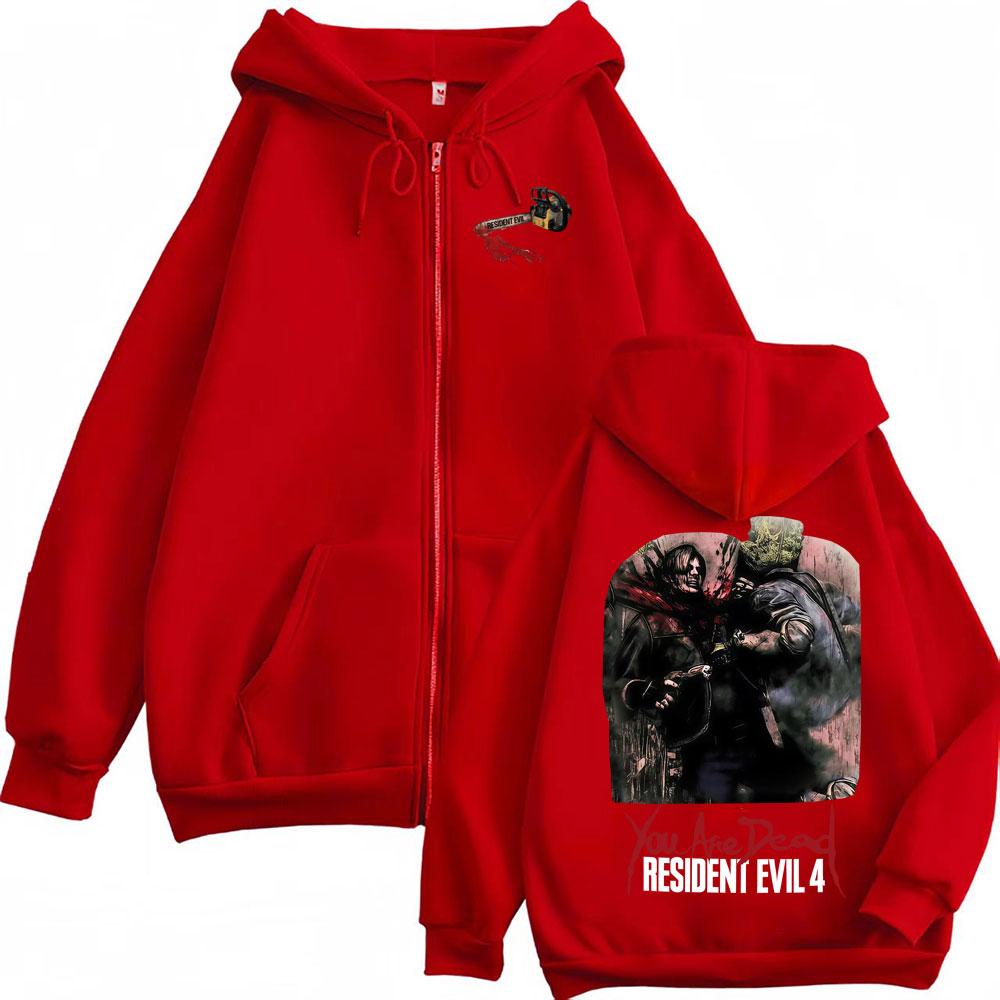 Limited You Are Dead Zipper Hoodies Resident Evil Requiem Gamer Gift Jacket Sweatshirts Men Women