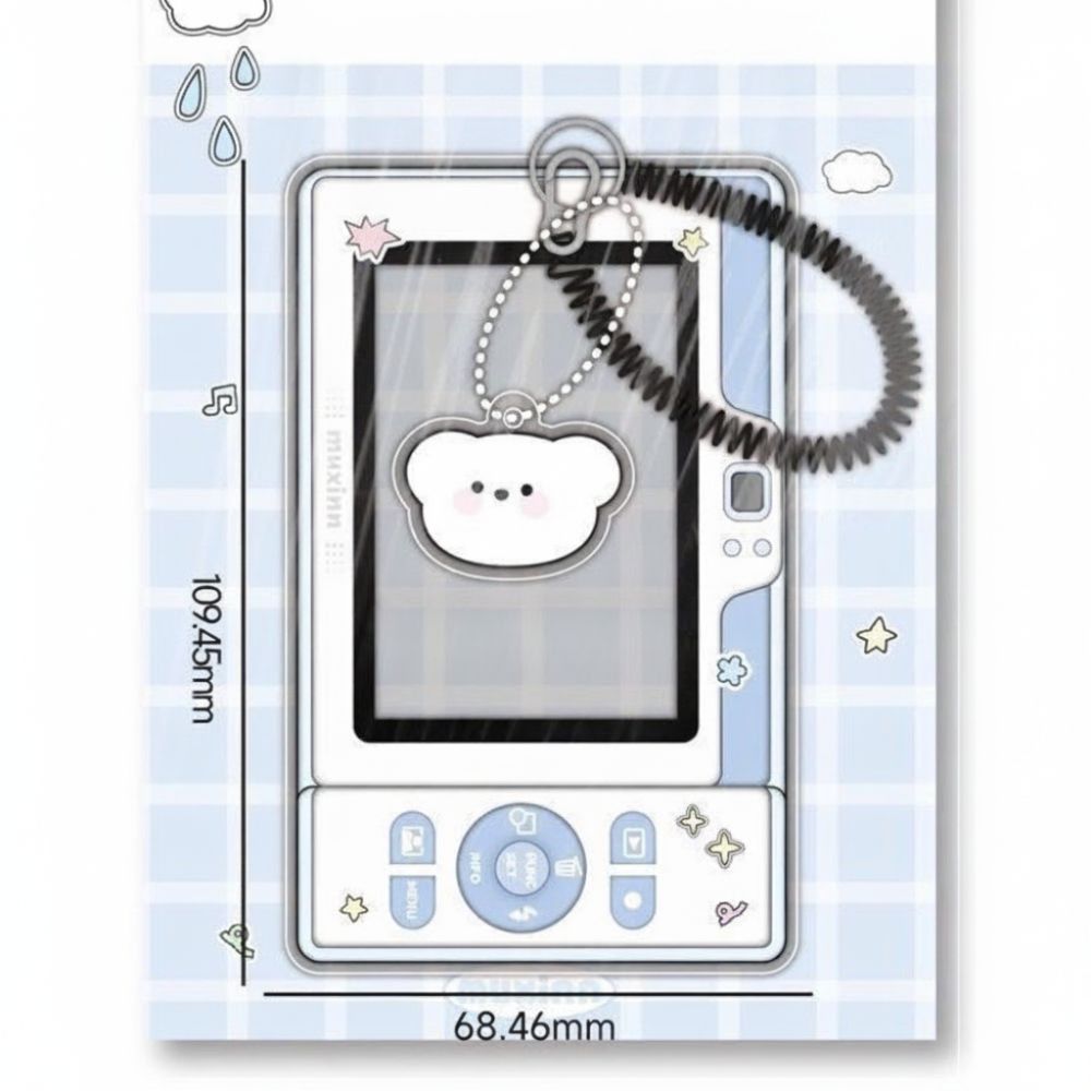 Keychain Pendant Acrylic Card Holder 3 Inch Kpop Photocard Holder  for Backpack Accessory