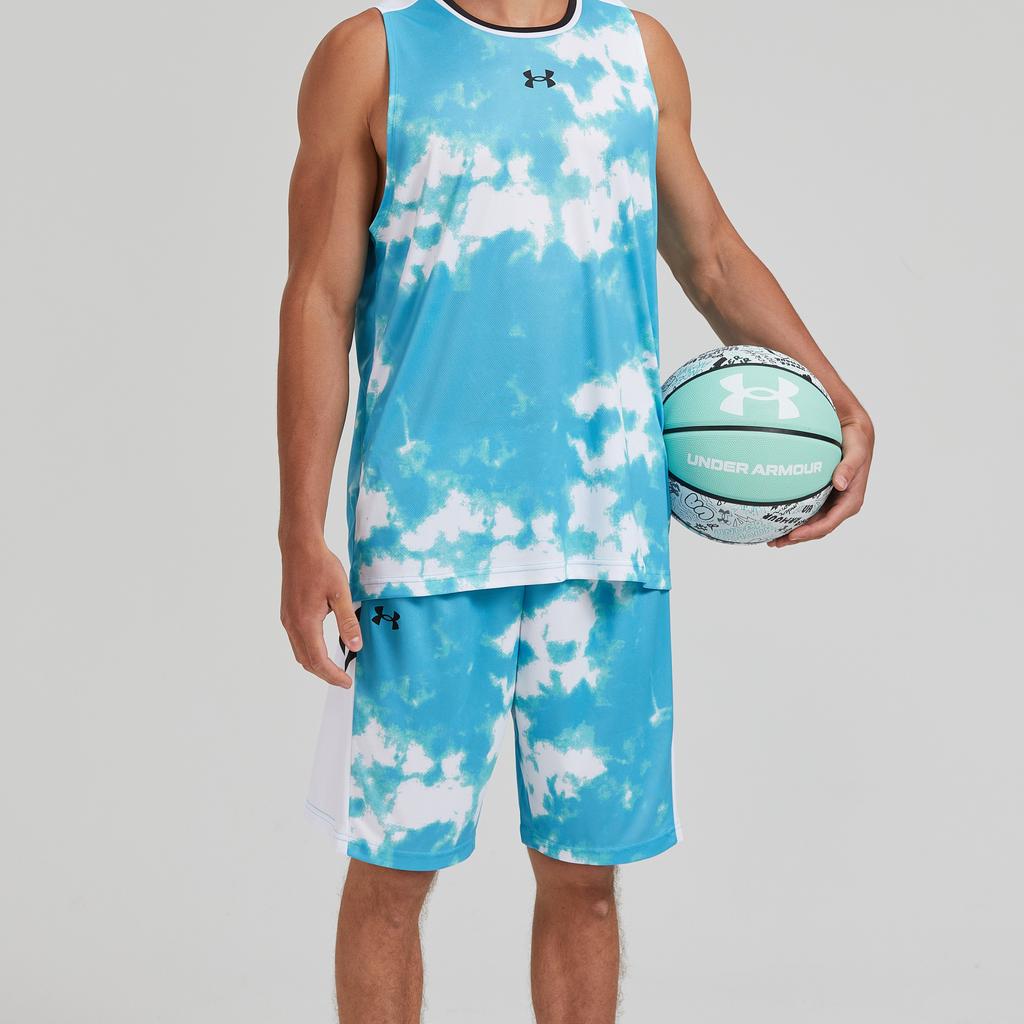 Under Armour Loose Fit Elastic Waist Basketball Shorts Unisex Shorts Light-Blue 24500205-438