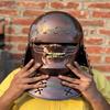 Helmet , Fantasy SCA LARP Helmet, Anime Cosplay Helmet Sengoku Bashara, Medieval Samurai Helmet