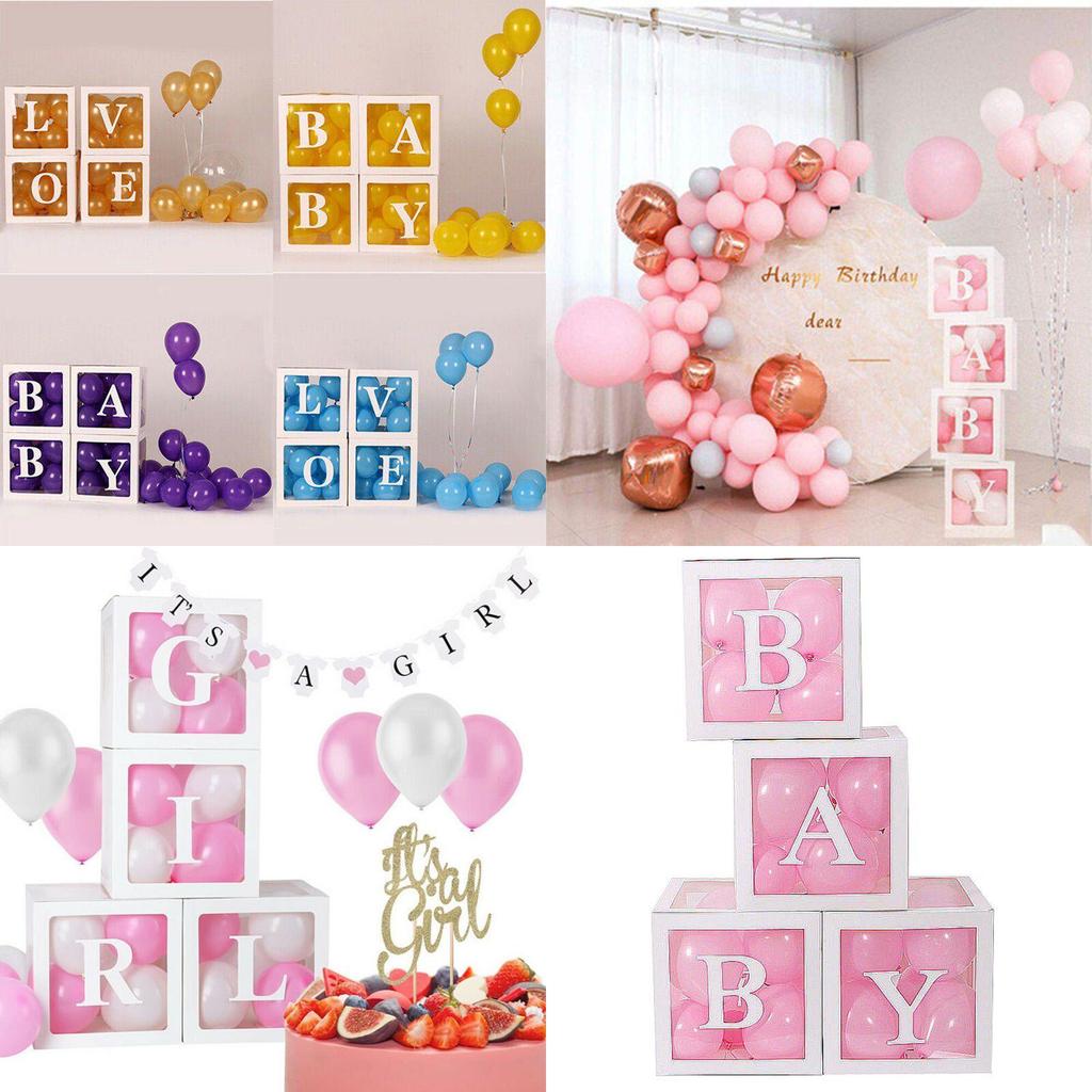 Cutie de Ambalare Transparentă cu Balon Cub pentru Decorațiuni de Nuntă și Petrecere de Ziua de Naștere