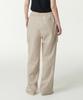 MUSINSA STANDARD WOMAN Women'S Linen Blend Wide Cargo Elastic Pants [Light Beige]
