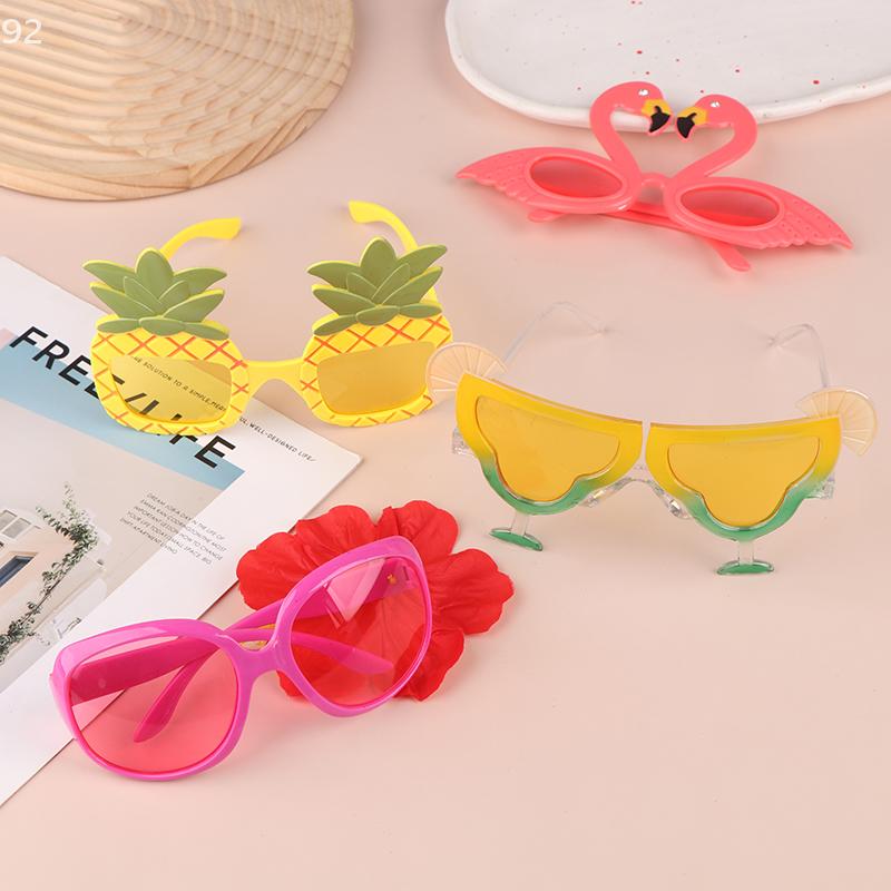1Pc Hawaii Tropical Party Sunglasses Luau Pool Beach Party Decoration Supplies Cartoon Funny Glasses Photo Props