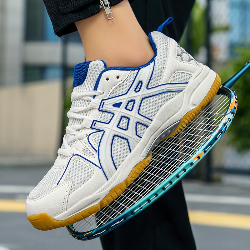 

Взуття для бадмінтону Кросівки для тенісу для тренувань Волейбол У приміщенні На вулиці Професійні Чоловічі Жіночі Дихаючі Спортивні Великий розмір 36 синій