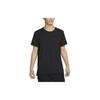 Yoga Dri-FIT Kurzarm-Top Schwarz Eisen Grau Herren DM7826-010