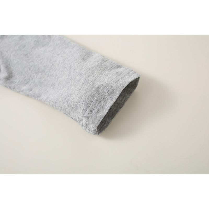 Winter Korean Style Girls' Candy Long Sleeve Cotton Base Shirt Children's Clothing All-Match Candy Basic Boys' Round Neck T-shirt