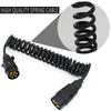 7 Pin Trailer Truck Light Edge Connector Copper Extension Cable Trailer Power Cord Plug Vehicle Extender Socket Car Accessories