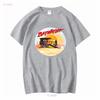 Baywatch Airbrush White Adult T Shirt Vintage Washed Top For Everyday Wear Stretched Stylish Casual Unisex Slightly