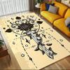 1pc Sword Rose Themed Rug for Home Decor, Non-slip Office Carpet, Chair Mat, Outdoor Mat, Christmas and Halloween Gifts-0731018