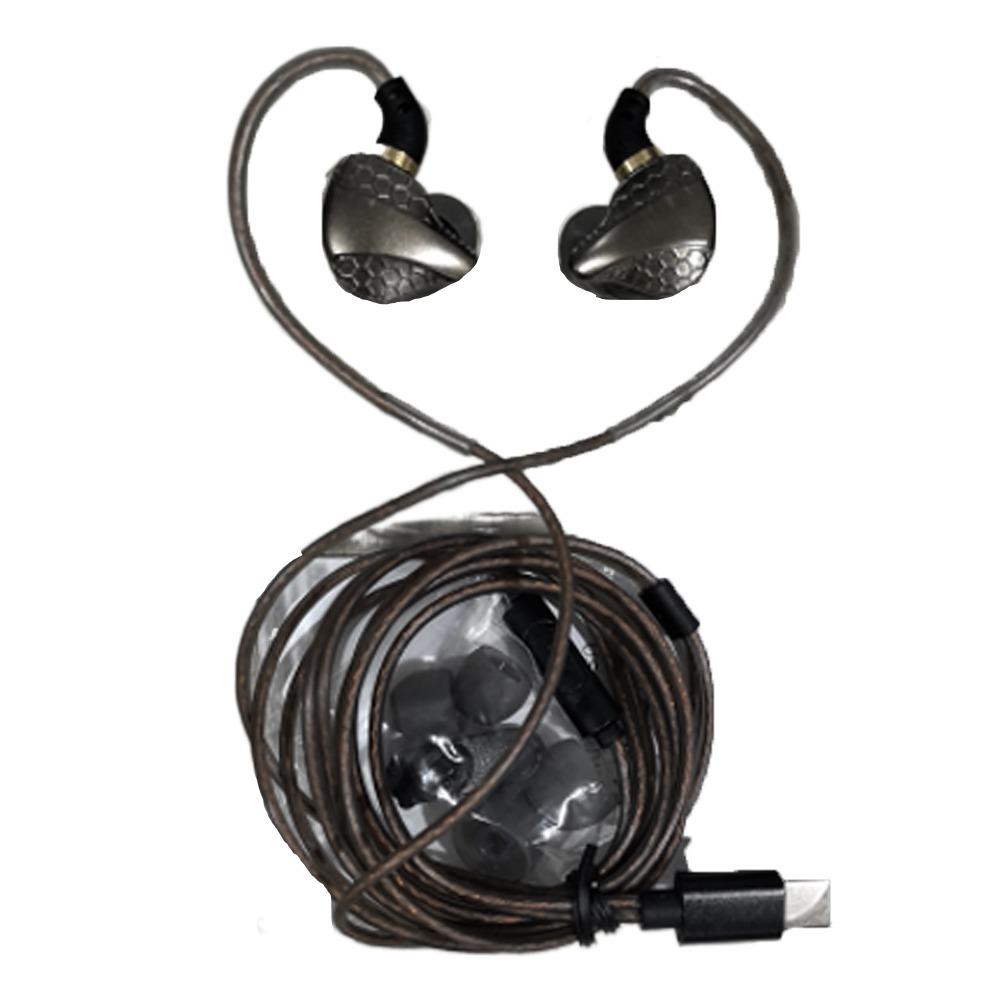 

Динамические проводные наушники-вкладыши Внутриканальная проводная гарнитура Type-C Динамические проводные наушники для бега black-type-c plug