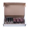 16Pcs Sanding Drum Set Multifunction Drum Sander Kit 60 80 and 120 Grit Sander Tool Kit for Non-metallic Surfaces Polishing