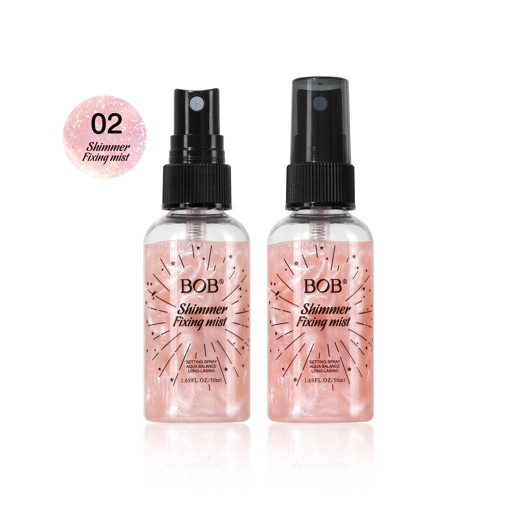 BOB Kviksand setting spray, vand fjerner ikke makeup, langvarigt fugtgivende, hurtig filmdannelse, mat overflade