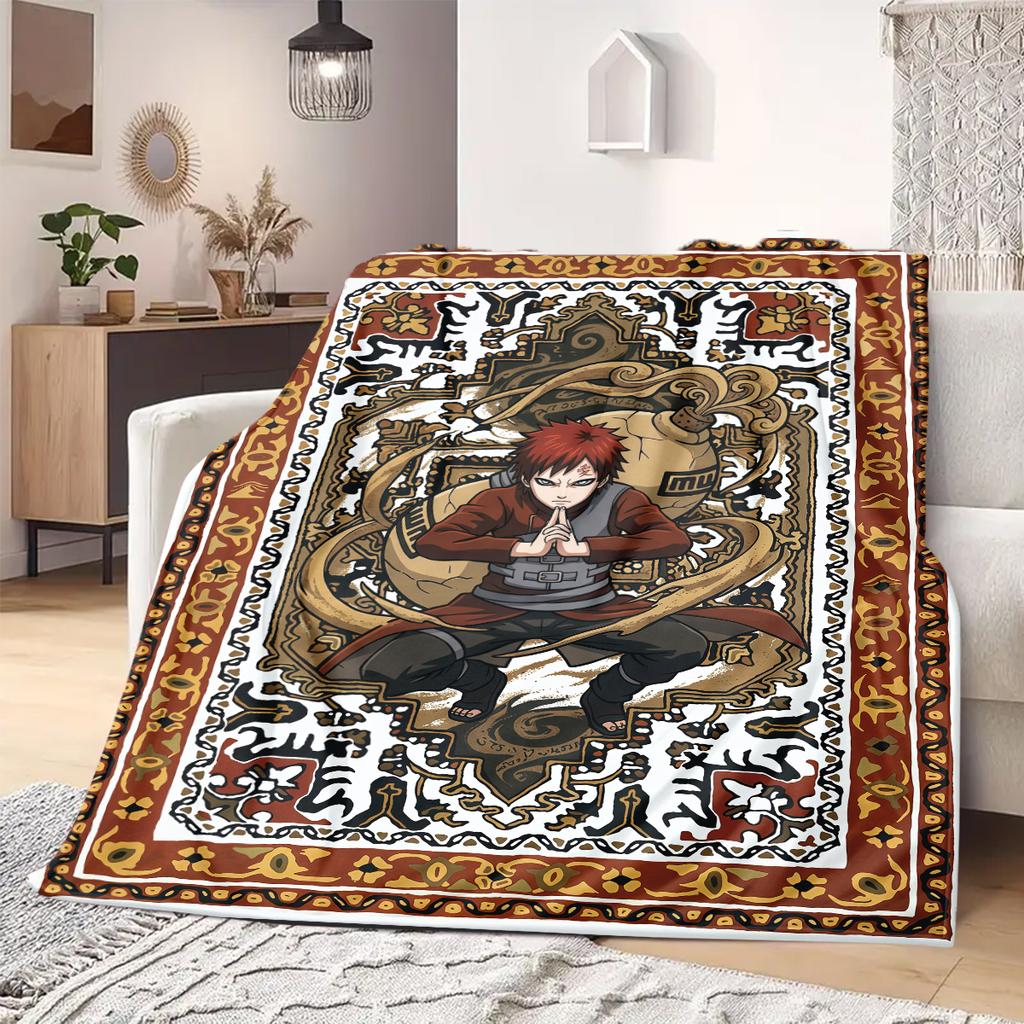 Naruto Anime Print Blanket Warm  Comfortable Flannel Blanket Suitable for Bedrooms, Sofas, Beds, Chairs, Picnics, Travel