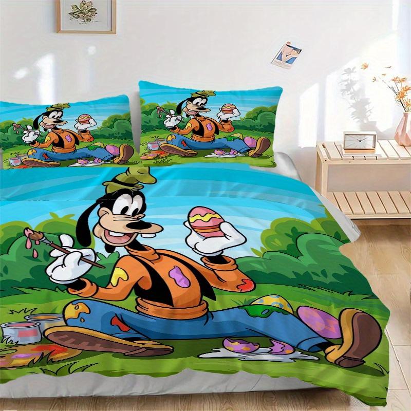 3pcs Goofy Easter Egg Painting Bedding Set, Including 1 Quilt Cover and 2 Pillow Shams, Without Filling, Soft and Comfortable Home Bedroom S055