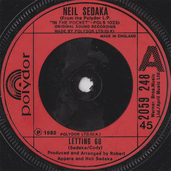 

7-дюймовая пластинка NEIL SEDAKA - Letting Go 2059248 Polydor 1980 UK Pop Б/у