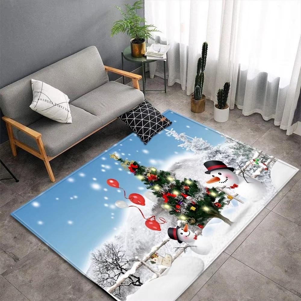 Christmas Red Truck Cardinals Carpet for Living Room Home Decor Sofa Table Large Area Rugs Bedroom Bedside Floor Mat