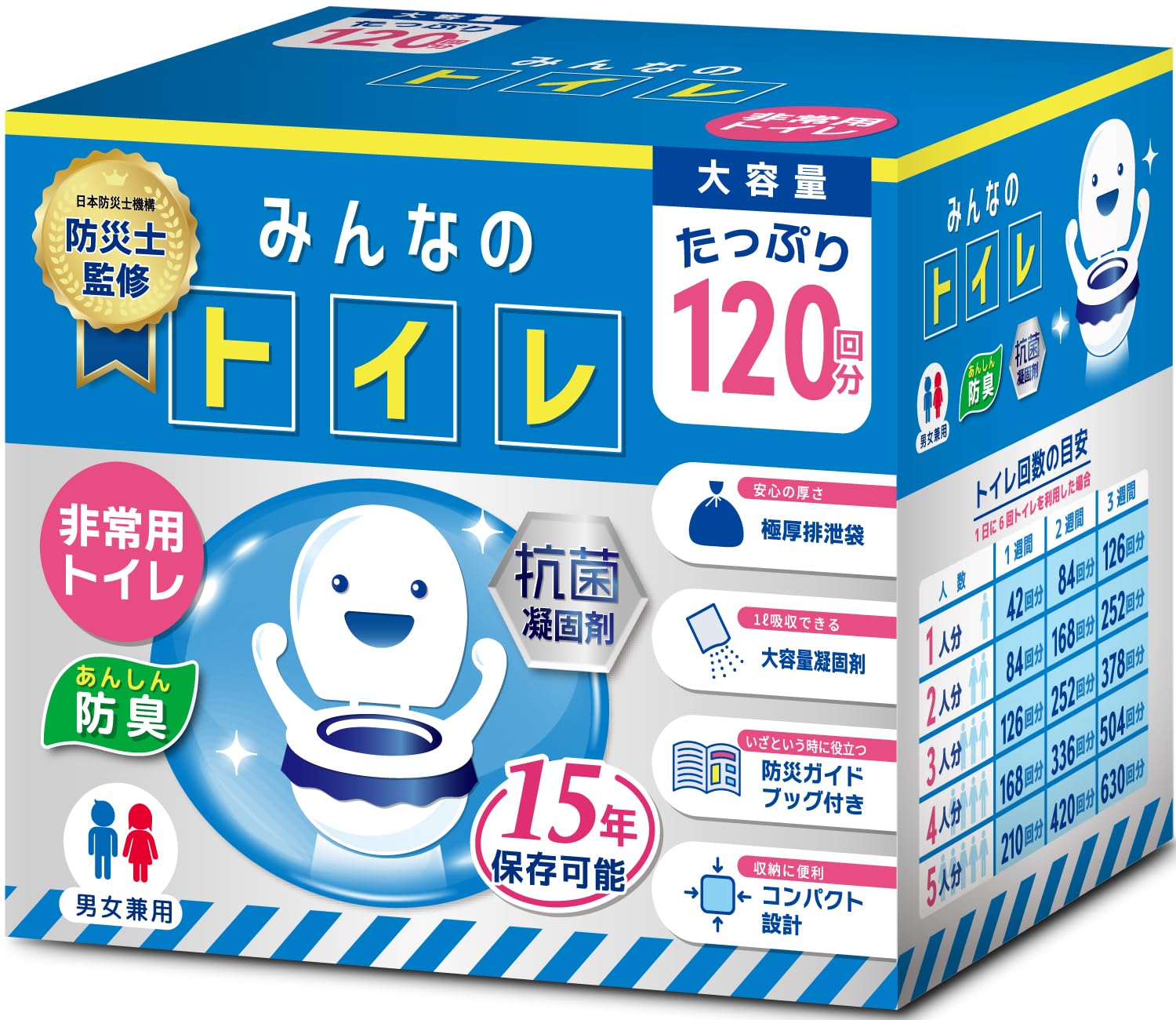 [Supervised by a disaster prevention specialist, featured in magazines] Everyone s Toilet - Portable Toilet, Emergency Toilet, Disaster Relief Toilet,