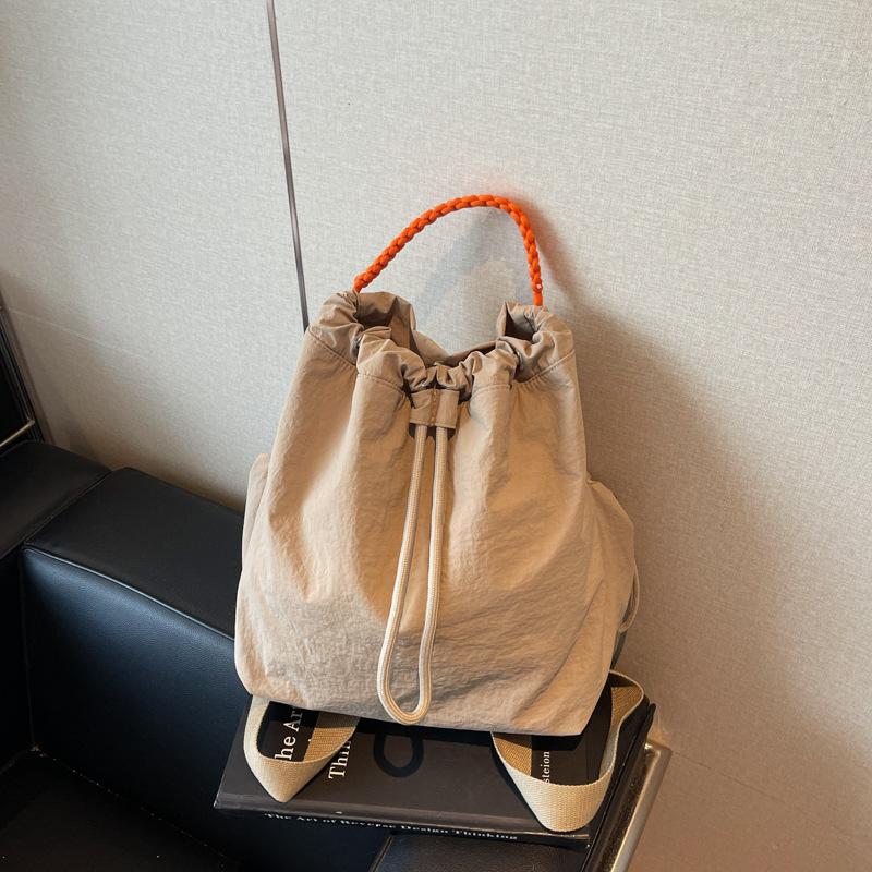 Drawstring Backpack Female Large Capacity Leisure Student Class School Bag Mountaineering Bag Travel Backpack