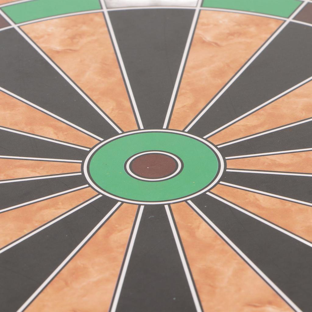 17 Inch Dart Board Game Set Double Sided Magnetic Dart Board with Magnetic Darts Brown