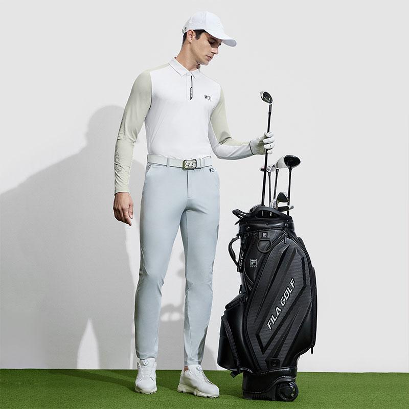 New FILA Golf Series Polo Shirt Men's Jade White A11M415213F-WT