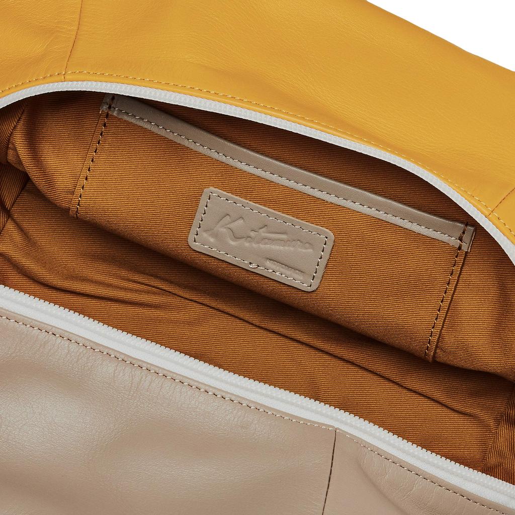 Handtasche Sand 52431 [Kitamura] Würfelförmig Y-1184 Damen Beige/Senf