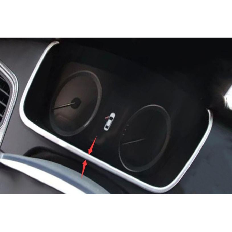 For Hyundai Sonata 2015-2019 Matte Silver Car Inner Dashboard Panel Trim Strip
