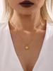 Sunflower Pearl Choker Necklace, 18K Gold-Plated Stainless Steel, Non-Fading Jewelry for Women