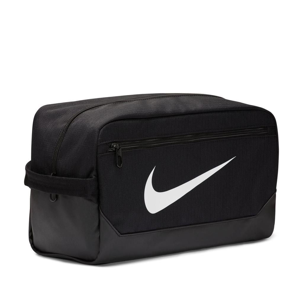 NIKE Brasilia Training Shoe Size Men's 9.5 Bag, DM3982, Black/Black/White, Unavailable, Casual/Sporty