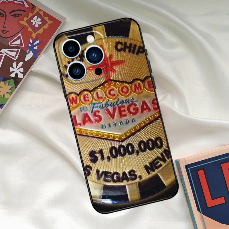 Etui na telefon Poker Kasyno Las Vegas Dla iPhone 16 15 14 12 11 13 17 Pro Max 15 16 Plus 13 Mini 16e 17 Air Osłona Funda