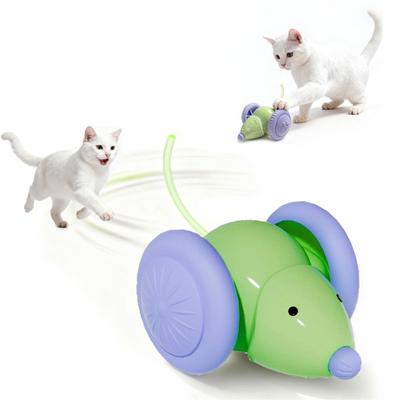 Brinquedo Elétrico de Rato para Gatos Ativado por Movimento Rato que se Move Automaticamente Rato Interativo Recarregável por USB para Instinto de Caça de Gatos Alívio da Ansiedade