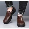 FashionBritish Platform Leather Shoes for Men Fashion Casual Men Driving Shoes Spring Autumn Designer Solid Color Light Loafers Male