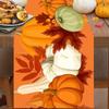 Christmas Table Runner Linen Holiday Decor Creative Halloween Thanksgiving Tablecloth Festive Atmosphere