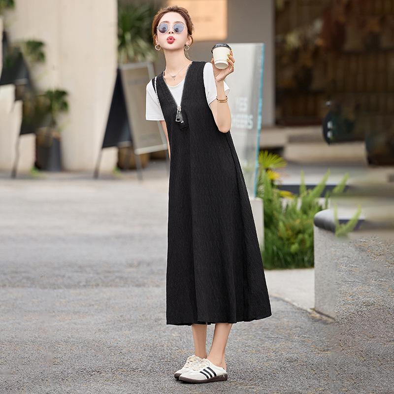 2025 Sommer Damen Stilvolles Zweiteiliges Langes Kleid Set - Trendig und Elegant